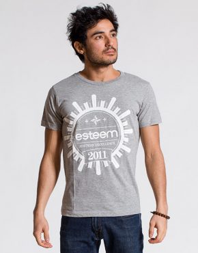 esteem CREST T-shirt weiss Print