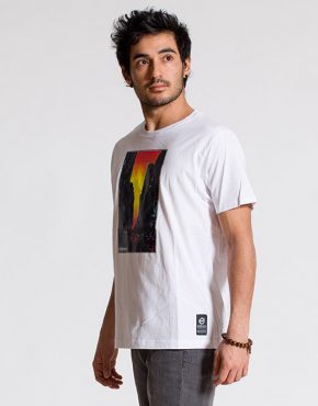 esteem SUNSET T-shirt weiss Print